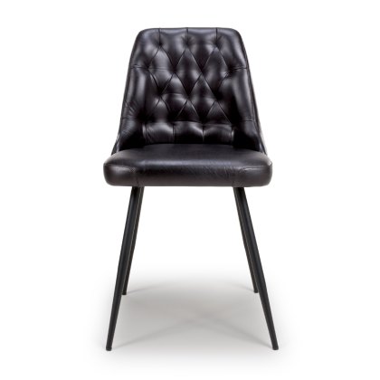 Bradley - Dining Chair (Black Buffalo Leather) Bradley - Dining Chair (Black Buffalo Leather)