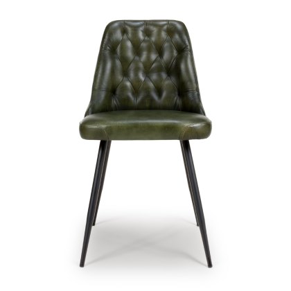 Bradley - Dining Chair (Green Buffalo Leather) Bradley - Dining Chair (Green Buffalo Leather)