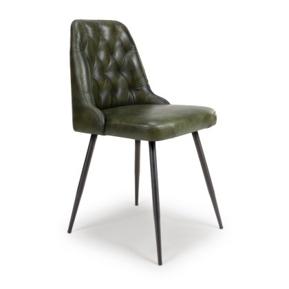 Bradley - Dining Chair (Green Buffalo Leather)