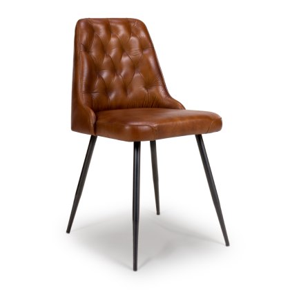 Bradley - Dining Chair (Tan Buffalo Leather)