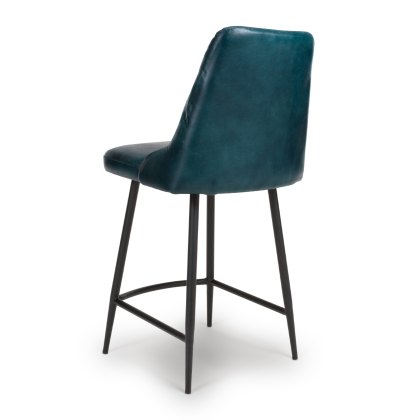 Bradley - Counter Dining Chair (Blue Buffalo Leather)