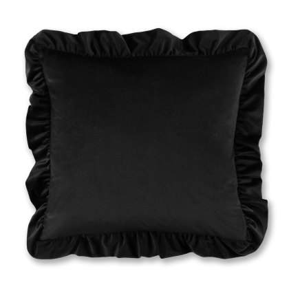 Paloma Home Cushions - Fashion Floral Scatter Black/Pink Feather