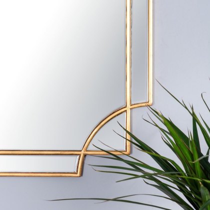 Dar - Guapo Rectangle Gold Detail Mirror
