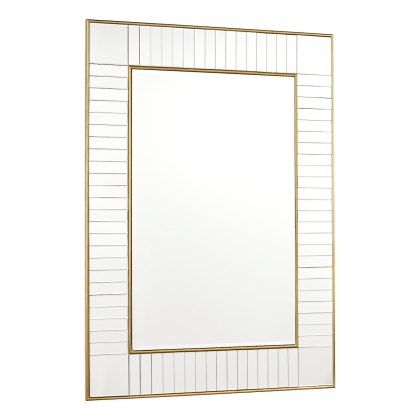 Laura Ashley - Clemence Large Rectangle Mirror Gold