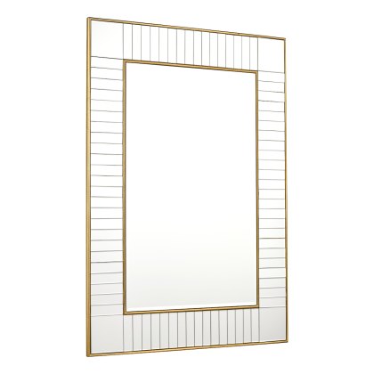Laura Ashley - Clemence Large Rectangle Mirror Gold