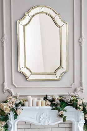 Laura Ashley - Braxton Rectangle Mirror Champagne Gold