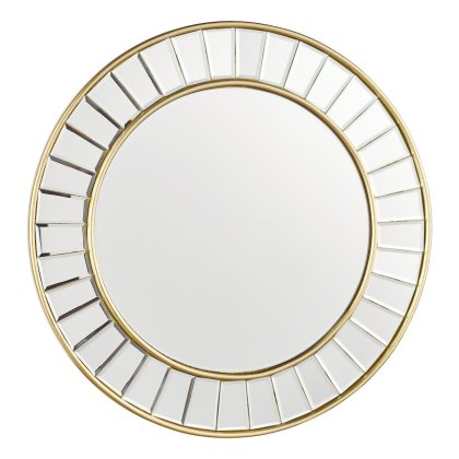 Laura Ashley - Clemence Small Round Mirror Gold Laura Ashley - Clemence Small Round Mirror Gold