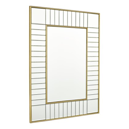 Laura Ashley - Clemence Small Rectangle Mirror Gold