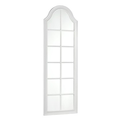 Laura Ashley - Coombs Rectangle Floor Mirror Distressed Ivory