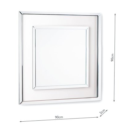 Laura Ashley - Evie Square Mirror Clear