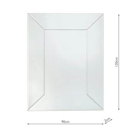 Laura Ashley - Gatsby Large Rectangle Mirror Clear