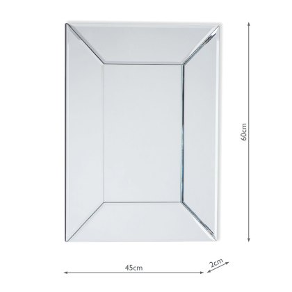 Laura Ashley - Gatsby Small Rectangle Mirror Clear