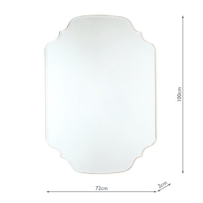 Laura Ashley - Rochelle Rectangle Mirror Clear