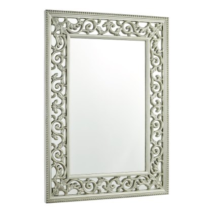 Laura Ashley - Rococo Rectangle Mirror Hand Painted Champagne