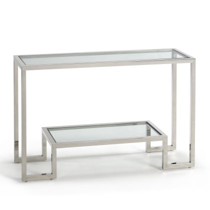Tribune - Console Table (Clear Glass Top) Tribune - Console Table (Clear Glass Top)