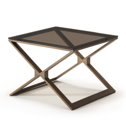 Zara - Lamp Table (Bronze Glass Top)