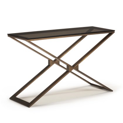 Zara - Console Table (Bronze Glass Top)