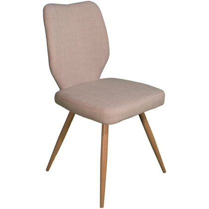 Enka - Dining Chair (Ivory Fabric)