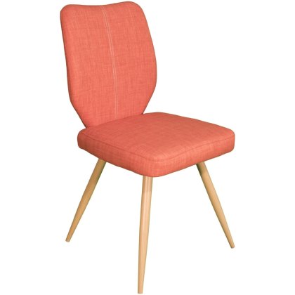 Enka - Dining Chair (Orange Fabric)