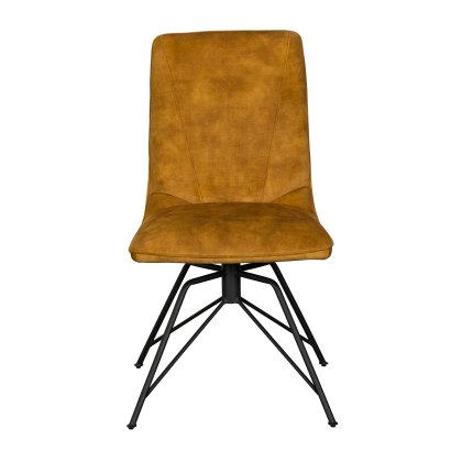 Lola - Dining Chair (Gold Fabric)