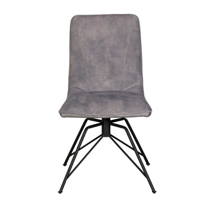 Lola - Dining Chair (Grey Fabric)