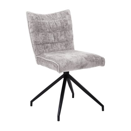 Loki - Dining Swivel Chair (Natural Fabric)