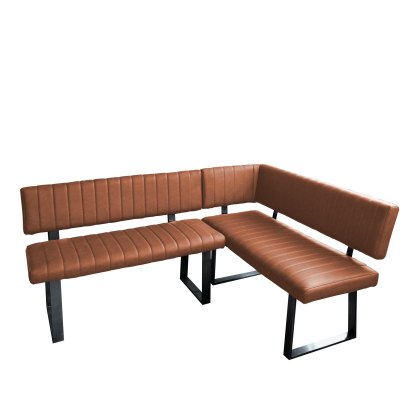 Roxburgh - Corner Bench RH (Tan Faux Leather)