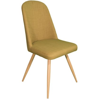 Reya - Dining Chair (Green Fabric)