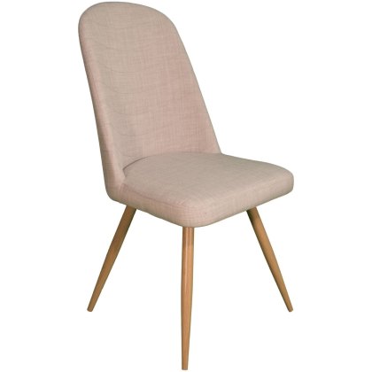 Reya - Dining Chair (Ivory Fabric)