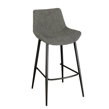 Sigma - Bar Stool (Antique Grey Fabric)