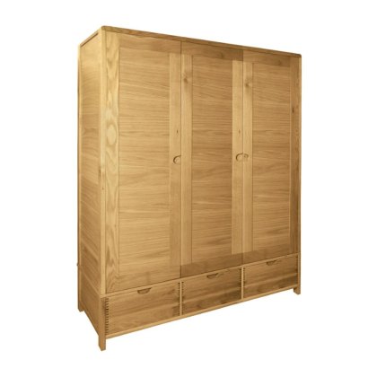 Ercol Bosco Bedroom - 3 Door Wardrobe