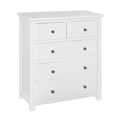 Hartford - 2+3 Drawer Chest (White)