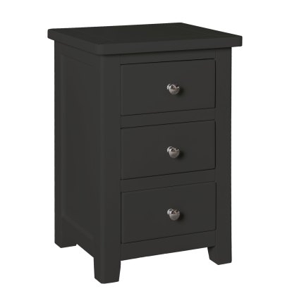Hartford - Three Drawer Bedside (Charcoal)