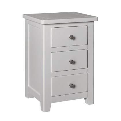 Hartford - Three Drawer Bedside Cabinet (Grey)