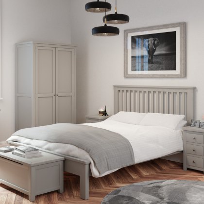 Hartford - Double Bed Frame (Grey)