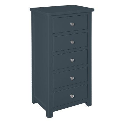 Hartford - Five Drawer Chest (Blue)