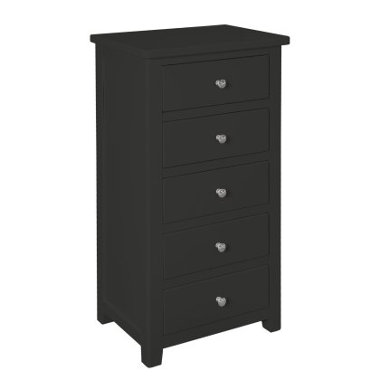 Hartford - Five Drawer Chest (Charcoal)