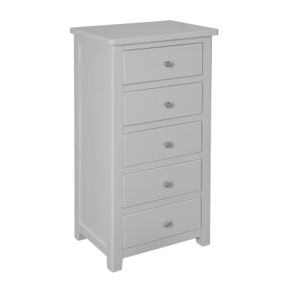 Hartford - Five Drawer Chest (Grey)