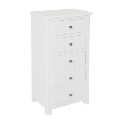 Hartford - Five Drawer Chest (White)