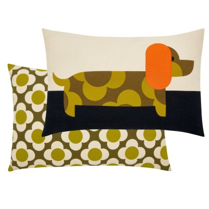Orla Kiely Cushions - Dachshund Yellow (Feather) Orla Kiely Cushions - Dachshund Yellow (Feather)