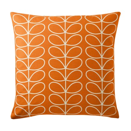 Orla Kiely Cushions - Small Linear Stem Persimmon (Feather)