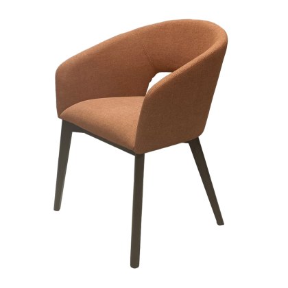 Orbit - Dining Chair (Rust Fabric)