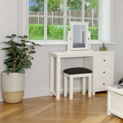 Hartford - Bedroom Stool (White)