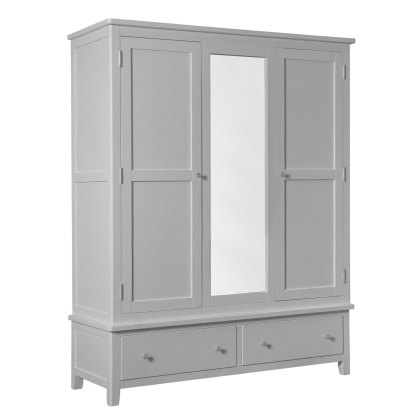 Hartford - Triple Wardrobe (Grey)
