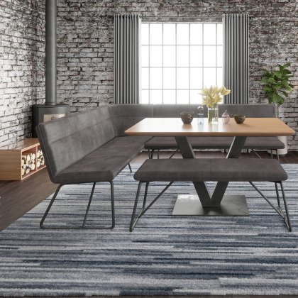 Moonstone - Dining Table (Mid Oak/Fusion)