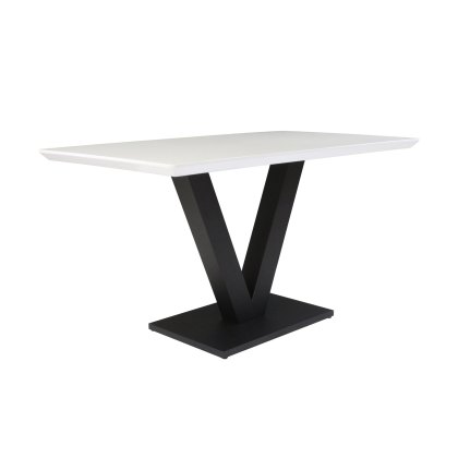Moonstone - Dining Table (White Gloss)