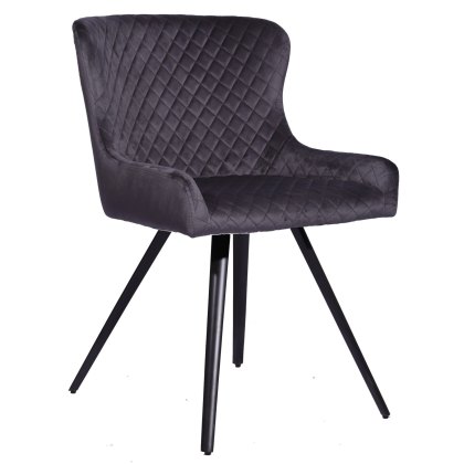 Omega - Dining Chair (Grey Velvet)