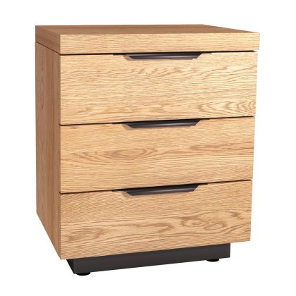 Roxburgh - Three Drawer Bedside Cabinet