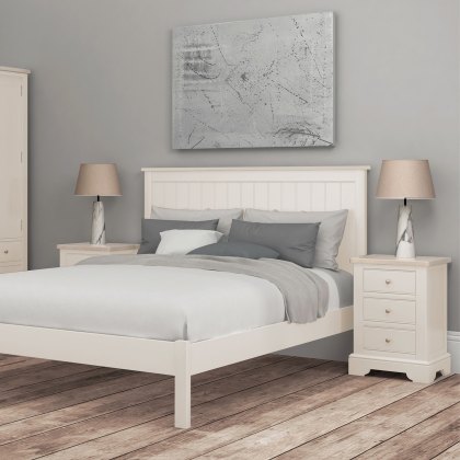 Sapphire - Three Drawer Bedside Cabinet