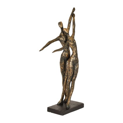 Calm Neutral - Celebrating Bronze Resin Standing Couple